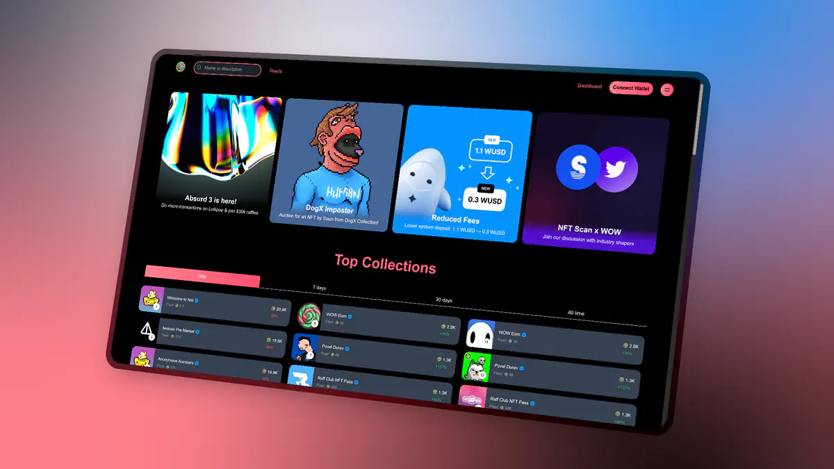 Lolipop NFT Marketplace project screenshot