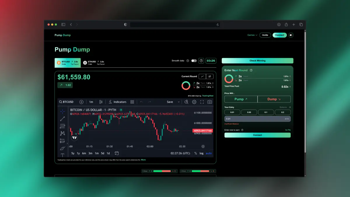 Pump Dump Price Prediction Game project screenshot